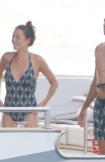 ALIZE LIM in Swimsuit and Tony Parker at a Yacht in France 08/20/2021