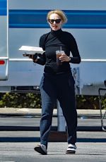 AMANDA SEYFRIED on the Set of The Dropout in Los Angeles 08/02/2021