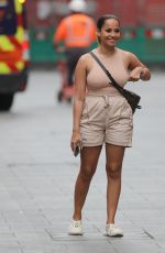 AMBER GILL Arrives at Capital Radio in London 08/23/2021