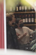 AMBER HEARD and EVE BARLOW at Nicolas Wine Shop in London 08/20/2021