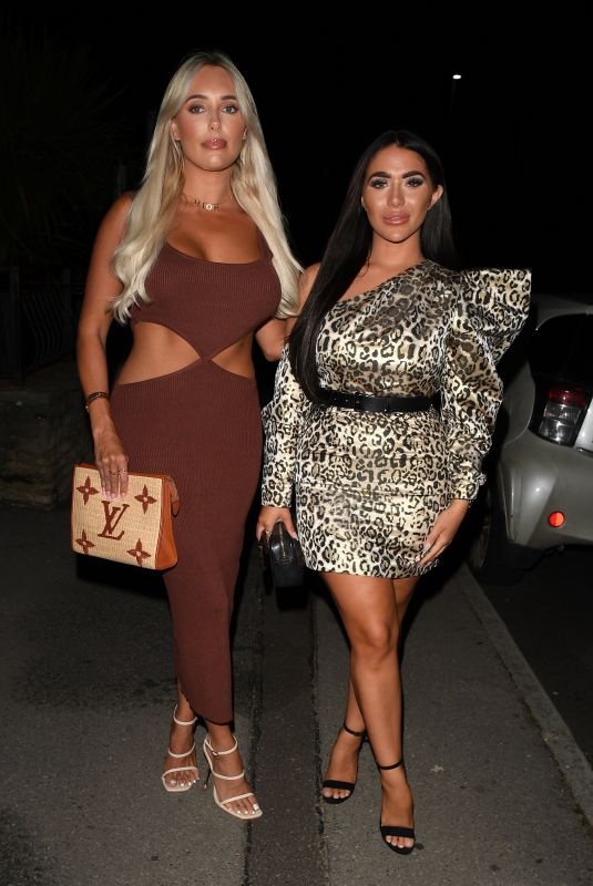 AMBER TURNER and CHLOE BROCKETT at The Only Way is Essex Press Night in Bournemouth 08/28/2021