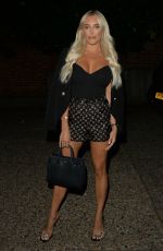 AMBER TURNER Arrives at Melin Restaurant in Chigwell 08/05/2021