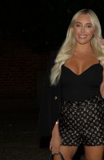 AMBER TURNER Arrives at Melin Restaurant in Chigwell 08/05/2021