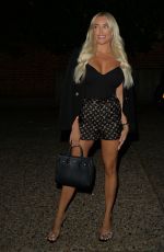 AMBER TURNER Arrives at Melin Restaurant in Chigwell 08/05/2021
