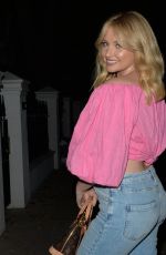 AMY HART Night Out in London 08/30/2021