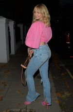 AMY HART Night Out in London 08/30/2021