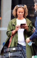 ANGELA GRIFFIN Out in Hampstead 08/22/2021