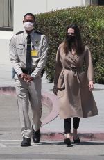 ANGELINA JOLIE Leaves a Burbank Hospital 08/20/2021