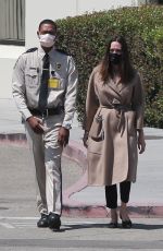 ANGELINA JOLIE Leaves a Burbank Hospital 08/20/2021