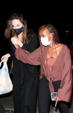 ANGELINA JOLIE Leaves Ziggy Marley Concert at Hollywood Bowl 08/02/2021