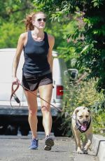 ANNA OSCEOLA Out with Her Dog in Los Feliz 08/14/2021