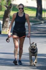 ANNA OSCEOLA Out with Her Dog in Los Feliz 08/14/2021