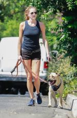 ANNA OSCEOLA Out with Her Dog in Los Feliz 08/14/2021