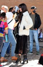 ANNE HATHAWAY on the Set of Wecrashed in Brooklyn 08/02/2021