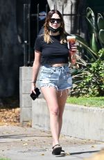 ASHLEY BENSON Out for Coffee in Los Feliz 08/25/2021