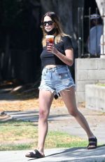 ASHLEY BENSON Out for Coffee in Los Feliz 08/25/2021