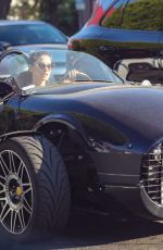 ASHLEY GRENNE Driving Her Vanderhall Venice Sports Car Out in Venice Beach 08/06/2021