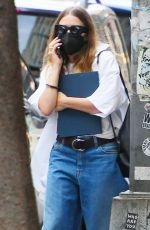 ASHLEY OLSEN in Denim Out in New York 08/26/2021