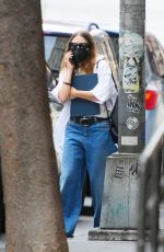 ASHLEY OLSEN in Denim Out in New York 08/26/2021