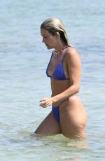 ASHLEY ROBERTS and JANETTE MANRARA in Bikinis at a Beach in Mykonos 08/18/2021