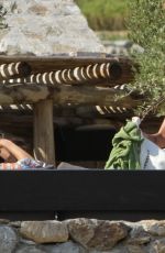 ASHLEY ROBERTS, JANETTE MANRARA and LOU TEASDALE in Mykonos 08/19/2021