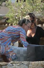 ASHLEY ROBERTS, JANETTE MANRARA and LOU TEASDALE in Mykonos 08/19/2021