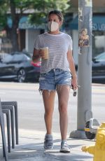 ASHLEY TISDALE in Daisy Dukes Out for Coffee in Los Feliz 08/17/2021