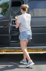 ASHLEY TISDALE in Daisy Dukes Out for Coffee in Los Feliz 08/17/2021