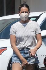 ASHLEY TISDALE in Daisy Dukes Out for Coffee in Los Feliz 08/17/2021