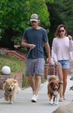 AUBREY PLAZA and Jeff Baena Out with Their Dogs in Los Feliz 08/22/2021