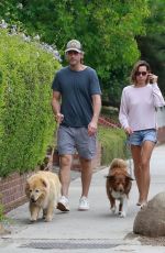 AUBREY PLAZA and Jeff Baena Out with Their Dogs in Los Feliz 08/22/2021
