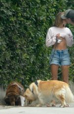 AUBREY PLAZA and Jeff Baena Out with Their Dogs in Los Feliz 08/22/2021