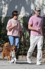 AUBREY PLAZA and Jeff Baena Out with Their Dogs in Los Feliz 08/26/2021