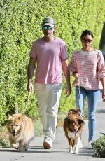 AUBREY PLAZA and Jeff Baena Out with Their Dogs in Los Feliz 08/26/2021