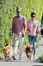 AUBREY PLAZA and Jeff Baena Out with Their Dogs in Los Feliz 08/26/2021