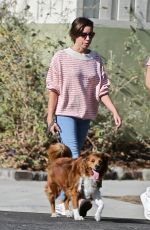 AUBREY PLAZA and Jeff Baena Out with Their Dogs in Los Feliz 08/26/2021