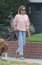 AUBREY PLAZA Out with Her Dogs in Los Feliz 08/24/2021