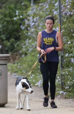 AVA PHILLIPPE Out with her Dog in Santa Monica 08/04/2021
