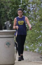 AVA PHILLIPPE Out with her Dog in Santa Monica 08/04/2021