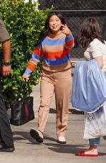 AWKWAFINA Arrives at Jimmy Kimmel Live! in Hollywood  08/18/2021