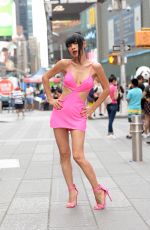 BAI LING at a Photoshoot on Times Square in New York 08/20/2021