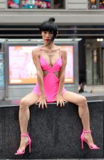 BAI LING at a Photoshoot on Times Square in New York 08/20/2021