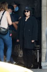 BEANIE FELDSTEIN on the Set of American Crime Story in Los Angeles 08/17/2021