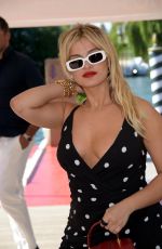 BEBE REXHA Arrives at Dolce & Gabanna Event in Venice 08/28/2021