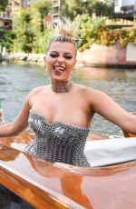 BEBE REXHA at Dolce & Gabbana Fashion Show in Venice 08/29/2021