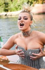 BEBE REXHA at Dolce & Gabbana Fashion Show in Venice 08/29/2021