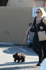BEBE REXHA Out with Her Dog in Los Angeles 08/08/2021