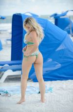 BELLA BUNNIE AMOR in Bikini at a Beach in Miami 08/26/2021