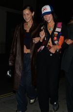BELLA HADID and DUA LIPA Night Out in London 08/20/2021
