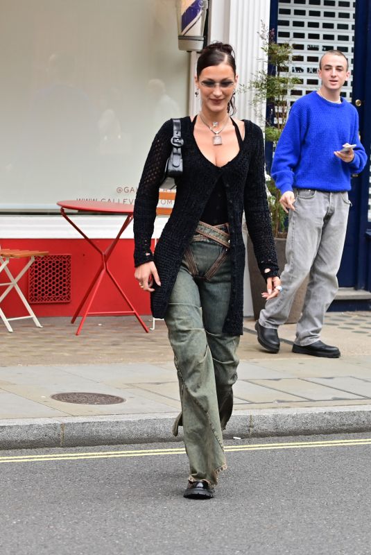 BELLA HADID at Chiltern Firehouse in London 08/20/2021